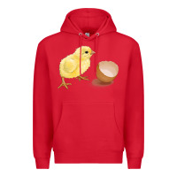 Red chick with egg Premium Hoodie - RanaPortraitStore