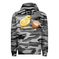 Slate Camo chick with egg Premium Hoodie - RanaPortraitStore