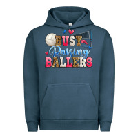 Pigment Midnight Navy busy raising ballers volleyball Urban Hoodie - Zillion Design Studio
