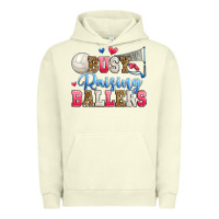 Pigment Pistachio busy raising ballers volleyball Urban Hoodie - Zillion Design Studio