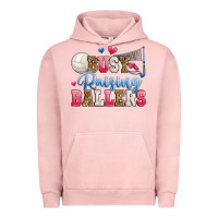 Pigment Salmon busy raising ballers volleyball Urban Hoodie - Zillion Design Studio