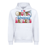 White busy raising ballers volleyball Urban Hoodie - Zillion Design Studio