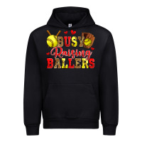 Black busy raising ballers softball Urban Hoodie - Zillion Design Studio
