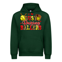 Forest Green busy raising ballers softball Urban Hoodie - Zillion Design Studio