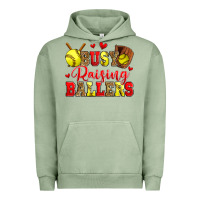 Busy Raising Ballers Softball Urban Hoodie | Teevron