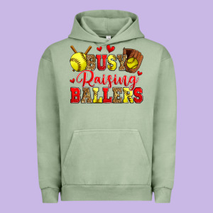 Busy Raising Ballers Softball Urban Hoodie Designed By Zillion Design Studio