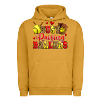 Pigment Peanut Butter busy raising ballers softball Urban Hoodie - Zillion Design Studio