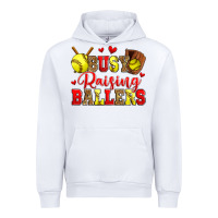 White busy raising ballers softball Urban Hoodie - Zillion Design Studio