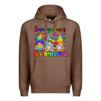 Chestnut love gnomes no bounds Premium Hoodie - Zillion Design Studio
