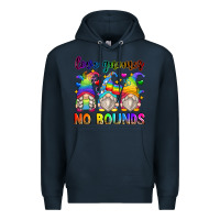 Navy love gnomes no bounds Premium Hoodie - Zillion Design Studio