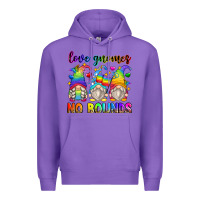 Purple love gnomes no bounds Premium Hoodie - Zillion Design Studio
