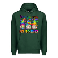Sports Green love gnomes no bounds Premium Hoodie - Zillion Design Studio