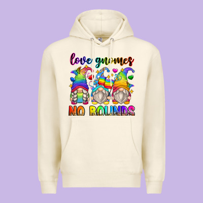 Love Gnomes No Bounds Premium Hoodie Designed By Zillion Design Studio