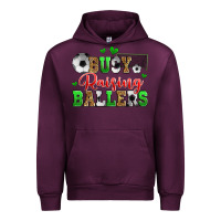 Mauve Wine busy raising ballers soccer Urban Hoodie - Zillion Design Studio