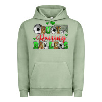 Pigment Oil Green busy raising ballers soccer Urban Hoodie - Zillion Design Studio