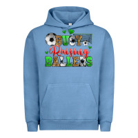 Pigment Pebble Blue busy raising ballers soccer Urban Hoodie - Zillion Design Studio