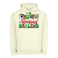 Pigment Pistachio busy raising ballers soccer Urban Hoodie - Zillion Design Studio