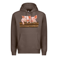 Coffee barn pigs Premium Hoodie - RanaPortraitStore