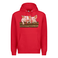 Red barn pigs Premium Hoodie - RanaPortraitStore