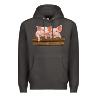 Smoke barn pigs Premium Hoodie - RanaPortraitStore