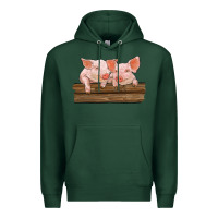 Sports Green barn pigs Premium Hoodie - RanaPortraitStore