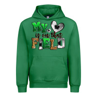 Emerald my heart is on that field soccer Urban Hoodie - Zillion Design Studio