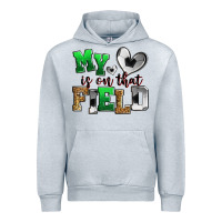 Heather Grey my heart is on that field soccer Urban Hoodie - Zillion Design Studio