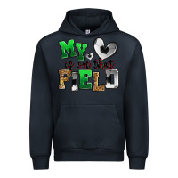 Navy my heart is on that field soccer Urban Hoodie - Zillion Design Studio