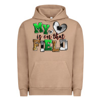 Pigment Burro my heart is on that field soccer Urban Hoodie - Zillion Design Studio