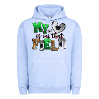 Pigment Grape Ice my heart is on that field soccer Urban Hoodie - Zillion Design Studio