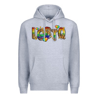 Heather Grey lgbtq Premium Hoodie - Zillion Design Studio