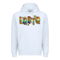 White lgbtq Premium Hoodie - Zillion Design Studio