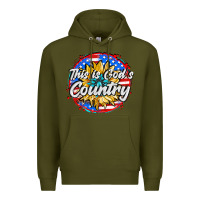 Army Green this is god's country Premium Hoodie - AdoDesignShop