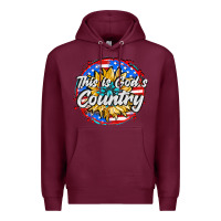 Burgundy this is god's country Premium Hoodie - AdoDesignShop
