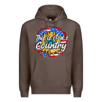 Coffee this is god's country Premium Hoodie - AdoDesignShop