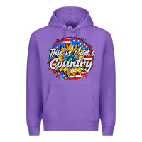 Purple this is god's country Premium Hoodie - AdoDesignShop