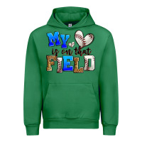 Emerald my heart is on that field baseball Urban Hoodie - Zillion Design Studio