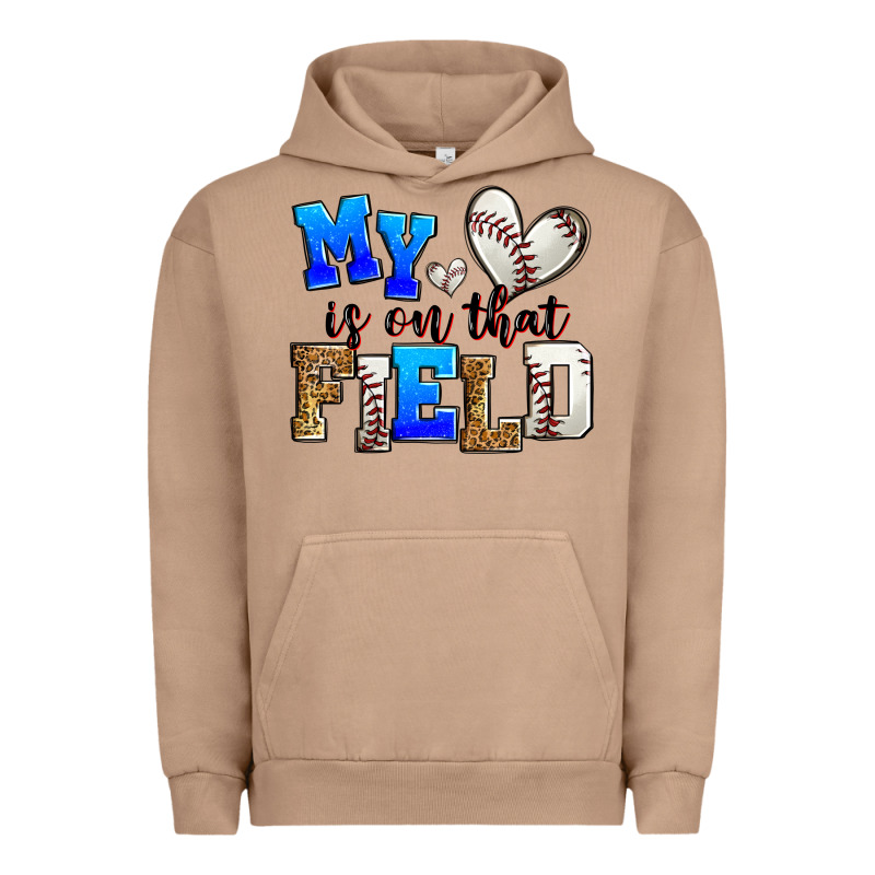 My Heart Is On That Field Baseball Urban Hoodie by Zillion Design Studio | Teevron