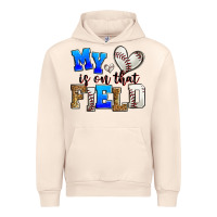 Sandshell my heart is on that field baseball Urban Hoodie - Zillion Design Studio