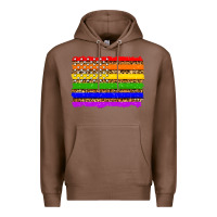 Chestnut lgbtq and usa flag Premium Hoodie - Zillion Design Studio