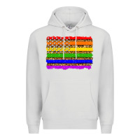 Dove Grey lgbtq and usa flag Premium Hoodie - Zillion Design Studio