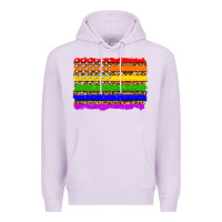 Lilac lgbtq and usa flag Premium Hoodie - Zillion Design Studio