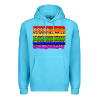 Ocean Blue lgbtq and usa flag Premium Hoodie - Zillion Design Studio