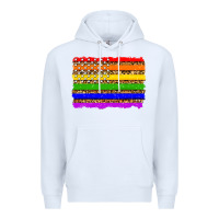 White lgbtq and usa flag Premium Hoodie - Zillion Design Studio