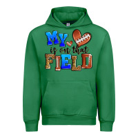 Emerald my heart is on that field american football Urban Hoodie - Zillion Design Studio