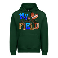 Forest Green my heart is on that field american football Urban Hoodie - Zillion Design Studio