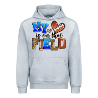 Heather Grey my heart is on that field american football Urban Hoodie - Zillion Design Studio