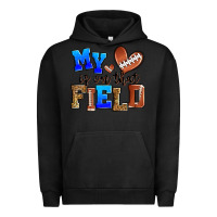 Pigment Black my heart is on that field american football Urban Hoodie - Zillion Design Studio