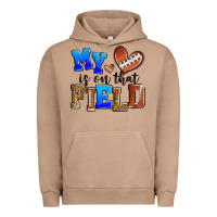 Pigment Burro my heart is on that field american football Urban Hoodie - Zillion Design Studio
