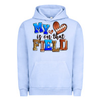 Pigment Grape Ice my heart is on that field american football Urban Hoodie - Zillion Design Studio